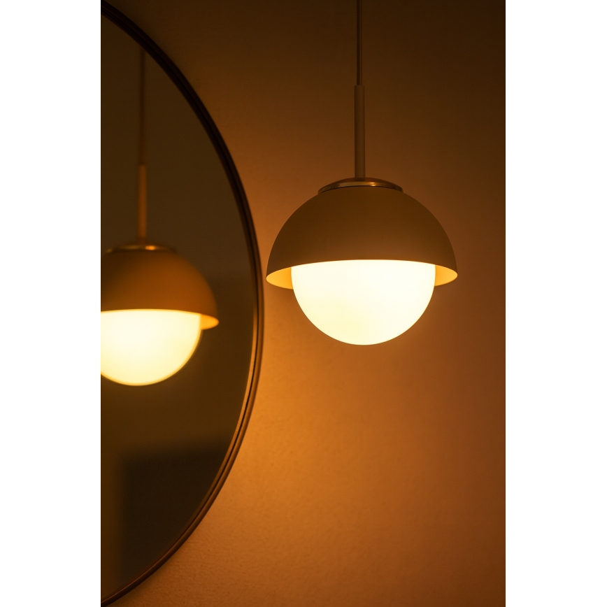 Brilagi - Pendente com cabo COSMO 1xE27/60W/230V Ø 18 cm bege/dourado