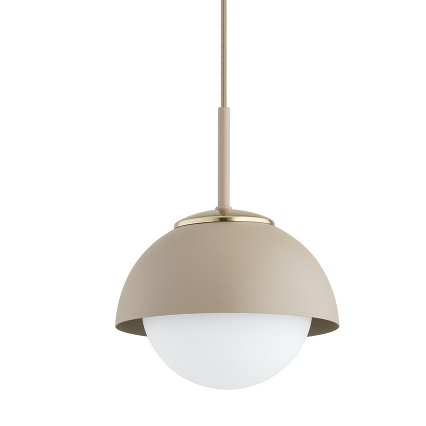 Brilagi - Pendente com cabo COSMO 1xE27/60W/230V Ø 18 cm bege/dourado