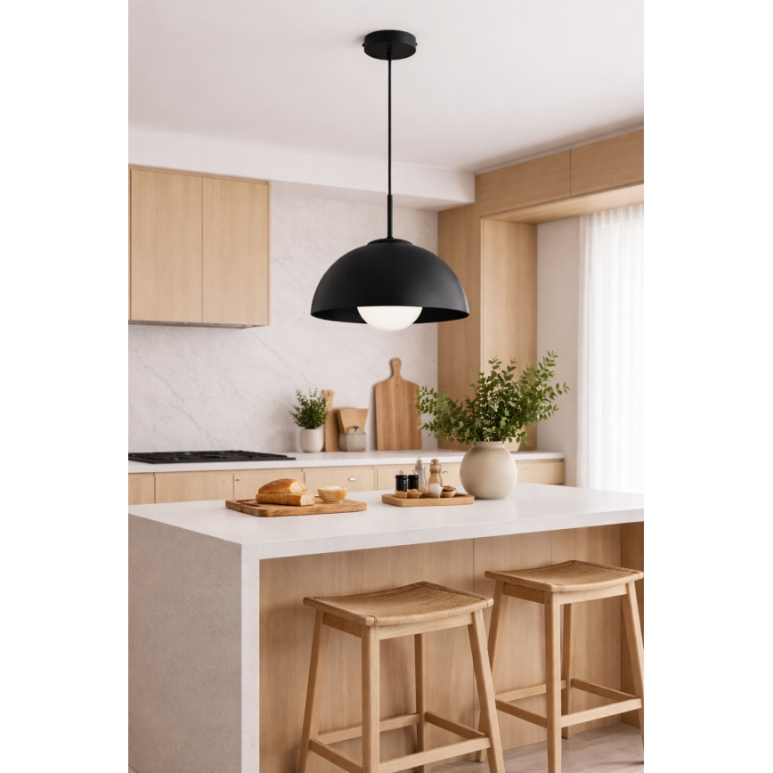 BRILAGI - Pendente com cabo COSMO 1xE27/60W/230V Ø 30 cm preto