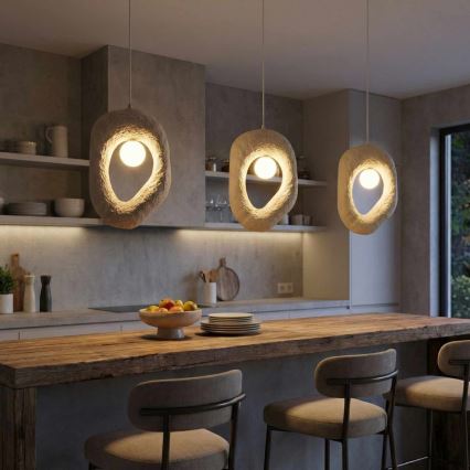 Brilagi - Pendente com cabo WABI SABI 1xE27/40W/230V creme