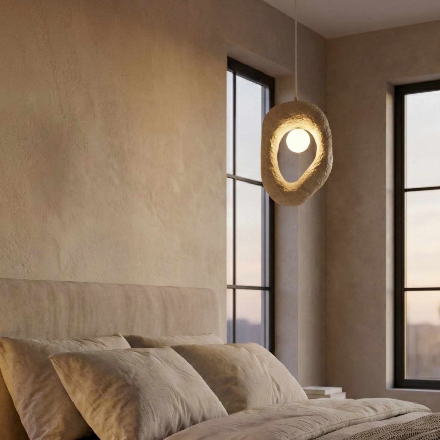 Brilagi - Pendente com cabo WABI SABI 1xE27/40W/230V creme