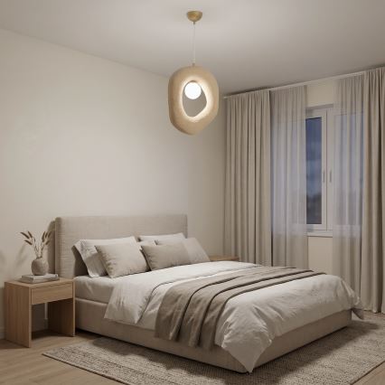 Brilagi - Pendente com cabo WABI SABI 1xE27/40W/230V creme