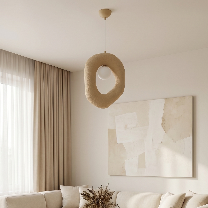 Brilagi - Pendente com cabo WABI SABI 1xE27/40W/230V creme
