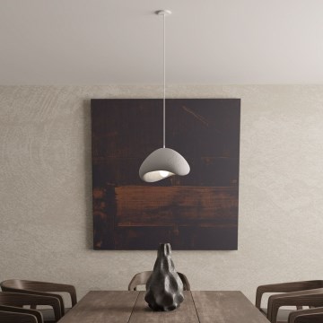 Brilagi - Pendente com cabo WABI SABI 1xE27/40W/230V Ø 33 cm cinzento