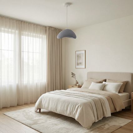 Brilagi - Pendente com cabo WABI SABI 1xE27/40W/230V Ø 33 cm cinzento