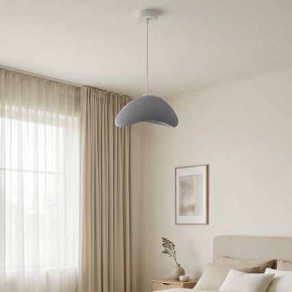 Brilagi - Pendente com cabo WABI SABI 1xE27/40W/230V Ø 33 cm cinzento