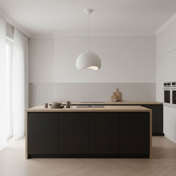 Brilagi - Pendente com cabo WABI SABI 1xE27/40W/230V Ø 34 cm branco