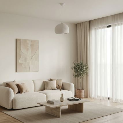 Brilagi - Pendente com cabo WABI SABI 1xE27/40W/230V Ø 34 cm branco
