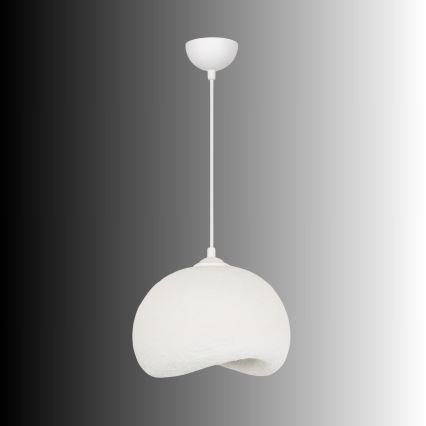 Brilagi - Pendente com cabo WABI SABI 1xE27/40W/230V Ø 34 cm branco