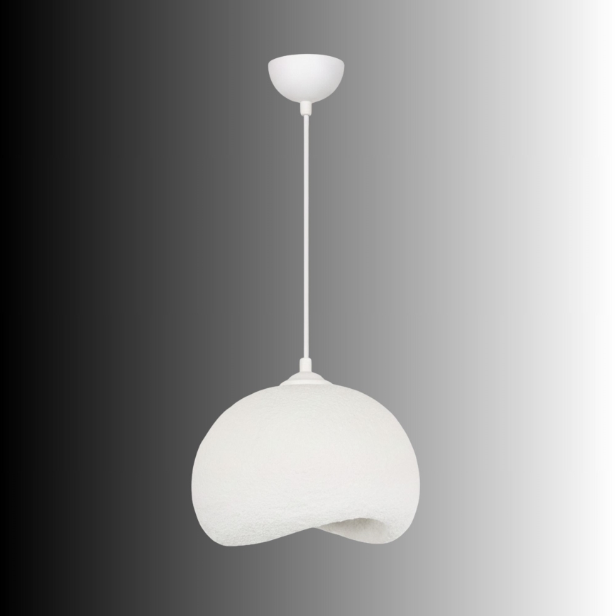 Brilagi - Pendente com cabo WABI SABI 1xE27/40W/230V Ø 34 cm branco
