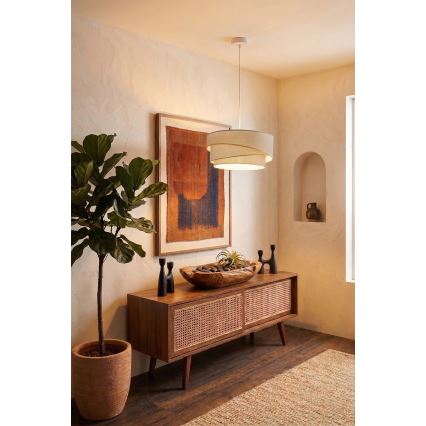 Brilagi - Pendente em cabo ARROW 1xE27/60W/230V Ø 45 cm bege
