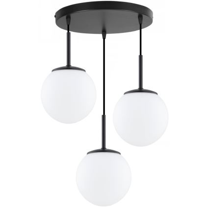 Brilagi - Pendente em cabo MILO 3xE27/60W/230V preto