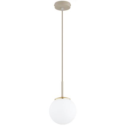 Brilagi - Pendente em cabo MILO ECRU 1xE27/60W/230V bege/dourado