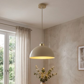 Brilagi - Pendente em cabo MOON 1xE27/60W/230V Ø 30 cm bege/dourado