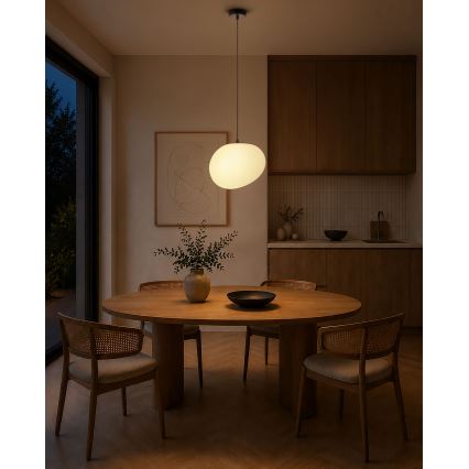 BRILAGI - Pendente em cabo PEBBLES 1xE27/40W/230V Ø 30 cm preto