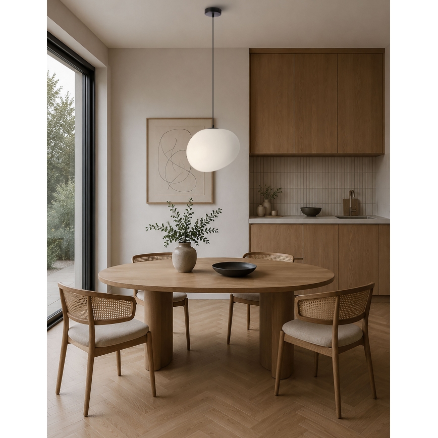 BRILAGI - Pendente em cabo PEBBLES 1xE27/40W/230V Ø 30 cm preto