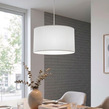 Brilagi - Pendente em cabo SIRIJA MODERN 1xE27/60W/230V diâmetro 35 cm branco