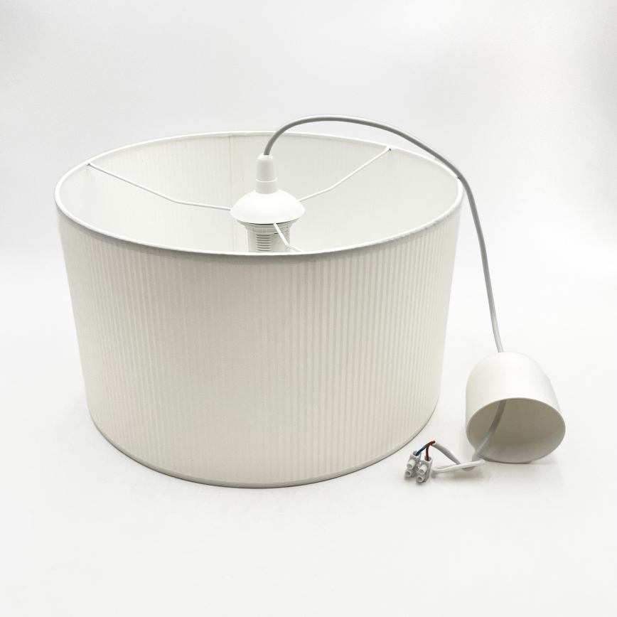 Brilagi - Pendente em cabo SIRIJA MODERN 1xE27/60W/230V diâmetro 35 cm branco