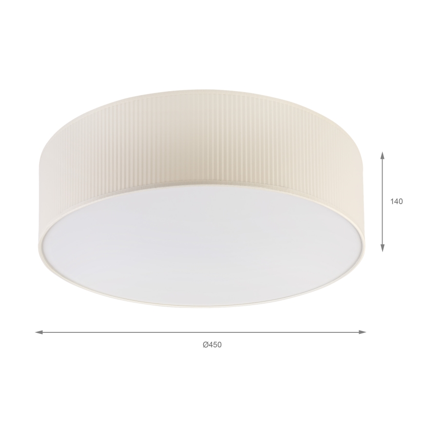 Brilagi - Pendente em cabo SIRIJA MODERN 1xE27/60W/230V diâmetro 35 cm branco