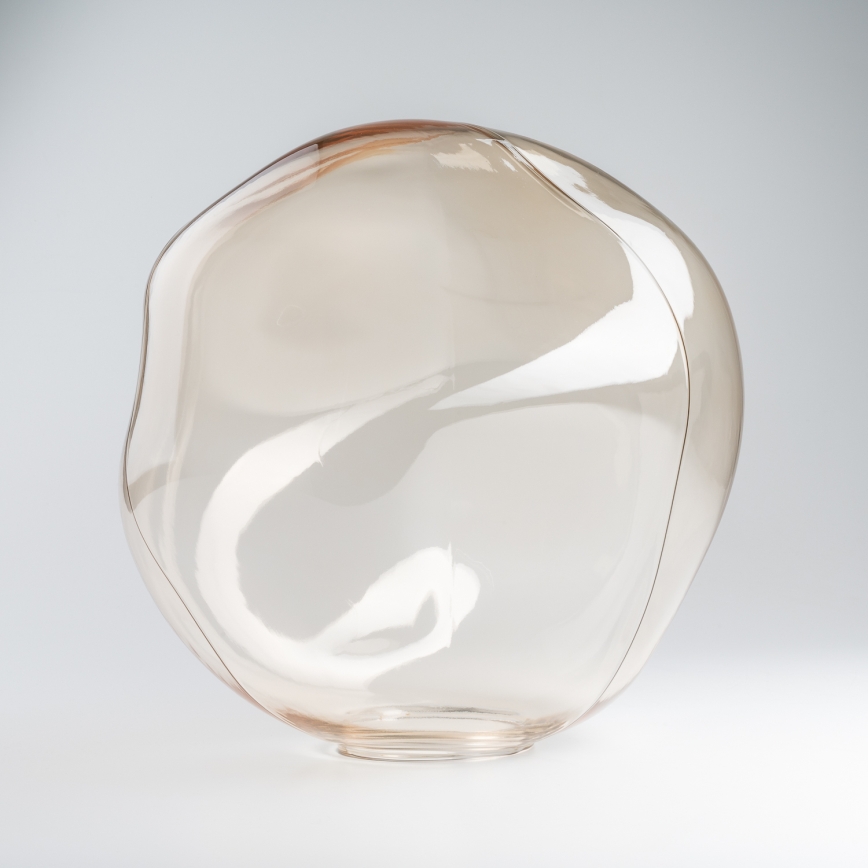 BRILAGI - Lustre pendente com cabo VULCANO 1xE27/15W/230V Ø 25 cm bronze/bege fumê