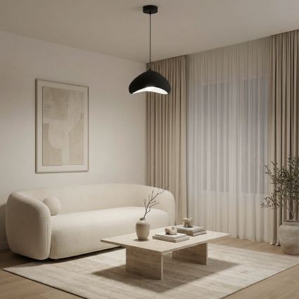 Brilagi - Pendente em cabo WABI SABI 1xE27/40W/230V Ø 33 cm preto