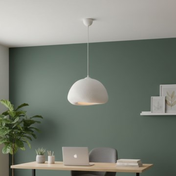 Brilagi - Pendente em cabo WABI SABI 1xE27/40W/230V Ø 42 cm branco