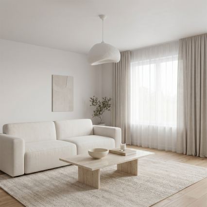 Brilagi - Pendente em cabo WABI SABI 1xE27/40W/230V Ø 42 cm branco