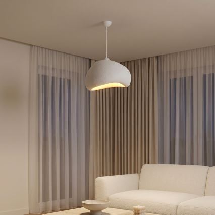 Brilagi - Pendente em cabo WABI SABI 1xE27/40W/230V Ø 42 cm branco