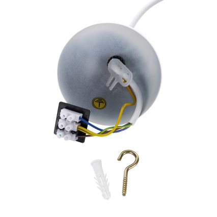 Brilagi - Pendente em cabo WABI SABI 1xE27/40W/230V Ø 50 cm branco