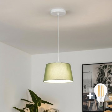 Brilagi - Pendente LED CERIA 1xE27/40W/230V, diâmetro 25 cm, verde