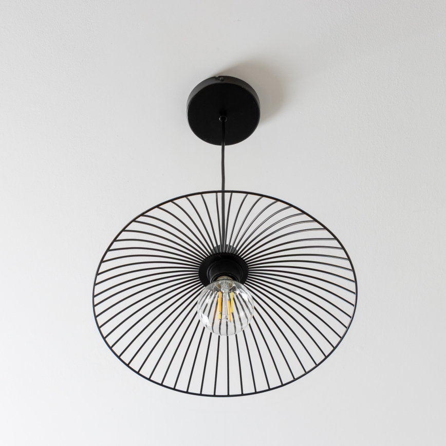 Brilagi - Pendente LED CERIA WIRE 1xE27/40W/230V Ø 26 cm preto