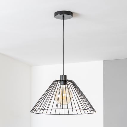 Brilagi - Pendente LED CERIA WIRE 1xE27/40W/230V Ø 45 cm preto