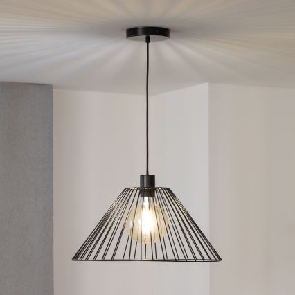 Brilagi - Pendente LED CERIA WIRE 1xE27/40W/230V Ø 45 cm preto