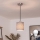 Brilagi - Pendente LED com cabo NUBILA 1xE27/60W/230V Ø 14 cm preto/cinzento