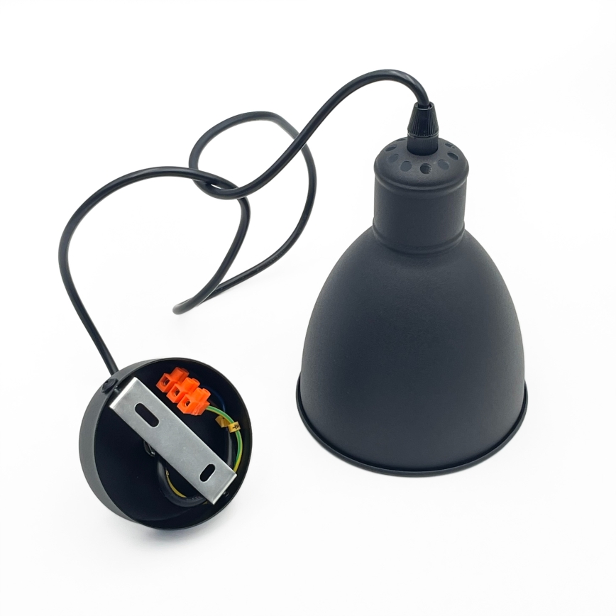 Brilagi - Pendente LED com cabo RIDDY 1xE27/60W/230V preto