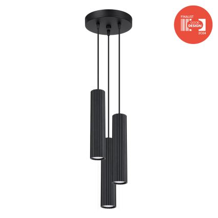 Brilagi - Pendente LED CRESTO com cabo 3xGU10/10W/230V, preto