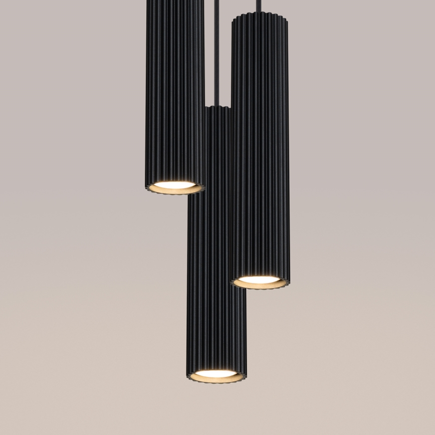 Brilagi - Pendente LED CRESTO com cabo 3xGU10/10W/230V, preto
