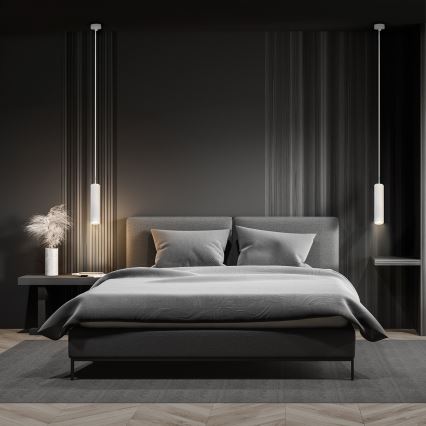 Brilagi - LED RGBW lustre pendente dimerizável com cabo de suspensão SELE 1xGU10/4,8W/230V 3000K branco + controlo remoto