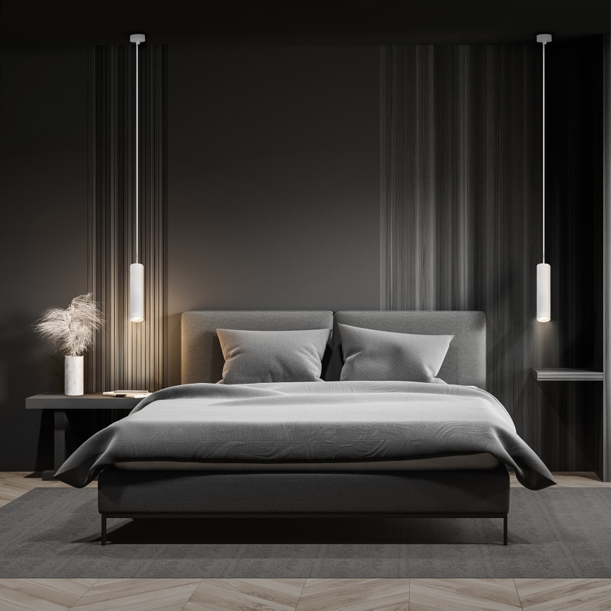 Brilagi - LED RGBW lustre pendente dimerizável com cabo de suspensão SELE 1xGU10/4,8W/230V 3000K branco + controlo remoto