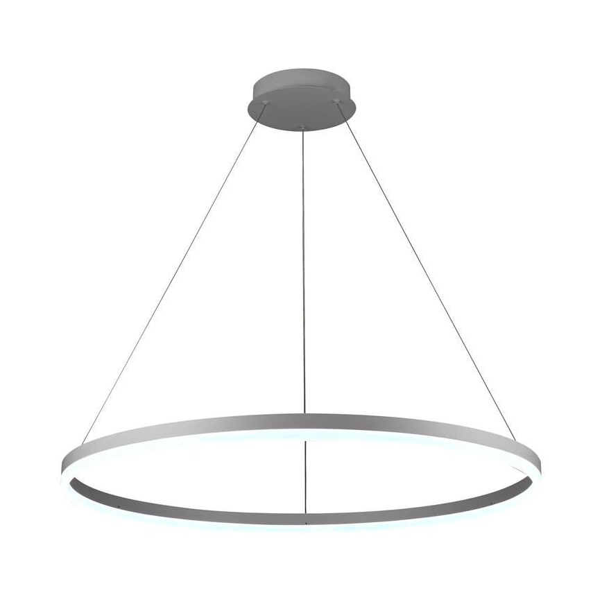 Brilagi - Lustre LED dimerizável suspenso por cabo CIRCLE LED/55W/230V 3000-6500K diâmetro 80 cm branco + comando remoto
