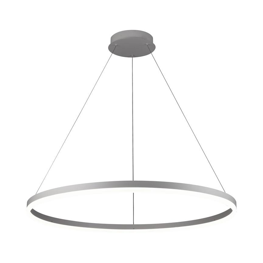 Brilagi - Lustre LED dimerizável suspenso por cabo CIRCLE LED/55W/230V 3000-6500K diâmetro 80 cm branco + comando remoto