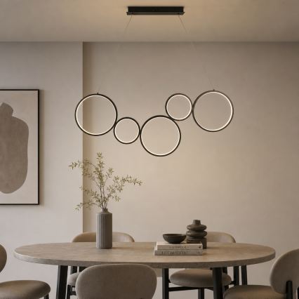 Brilagi - Pendente LED em cabo ECHO LED/60W/230V 4000K 100 cm preto