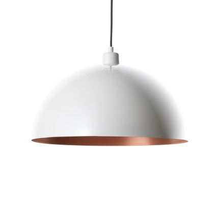 Brilagi - Pendente LED em cabo METALO 1xE27/40W/230V Ø 40 cm branco/cobre