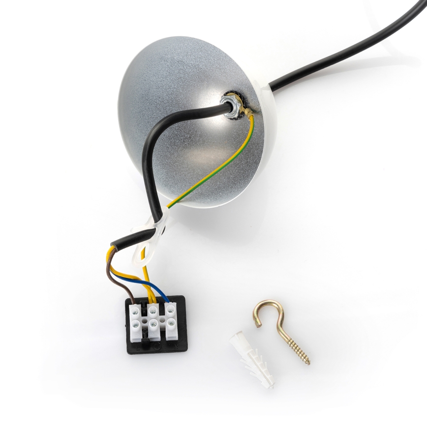 Brilagi - Pendente LED em cabo METALO 1xE27/40W/230V Ø 40 cm branco/cobre