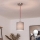 Brilagi - Pendente LED em cabo NUBILA 1xE27/60W/230V Ø 14 cm vermelho/cinzento claro