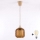 Brilagi - Pendente LED em cabo RETRO GLASS 1xE27/60W/230V Ø 14 cm bege/castanho fumado