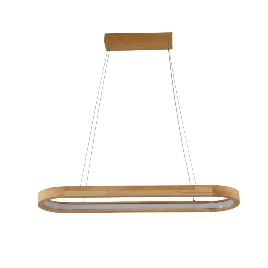 Brilagi - Pendente LED em cabo UMEA WOOD LED/30W/230V 70x20 cm madeira de seringueira