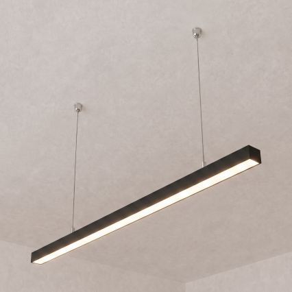 Brilagi - Luminária pendente FULLDAY LED/30/40/50W/230V 2700/4000/6000K 150 cm preta