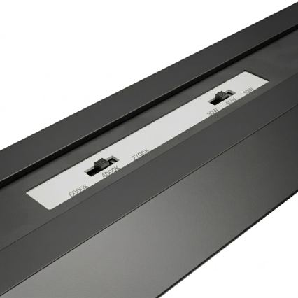 Brilagi - Luminária pendente FULLDAY LED/30/40/50W/230V 2700/4000/6000K 150 cm preta