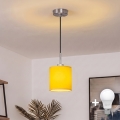 Brilagi - Pendente LED NUBILA com cabo 1xE27/60W/230V diâmetro 14 cm preto/amarelo